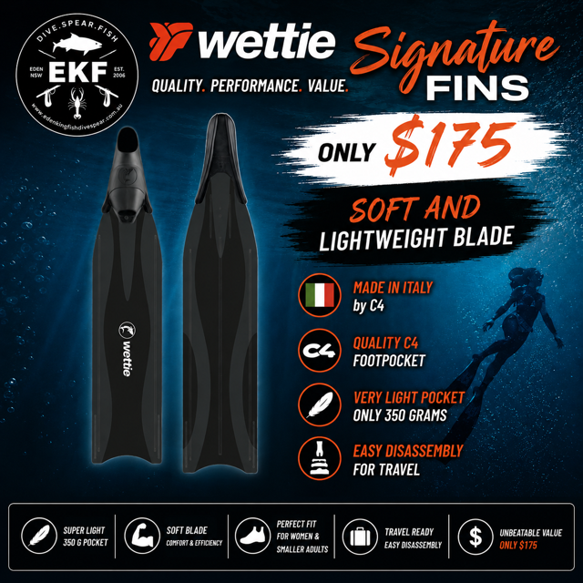 Wettie Signature Freedive Fins - Image 2