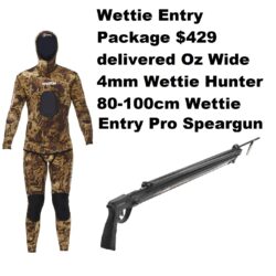 Wettie 4mm Hunter Wetsuit/Speargun Combo